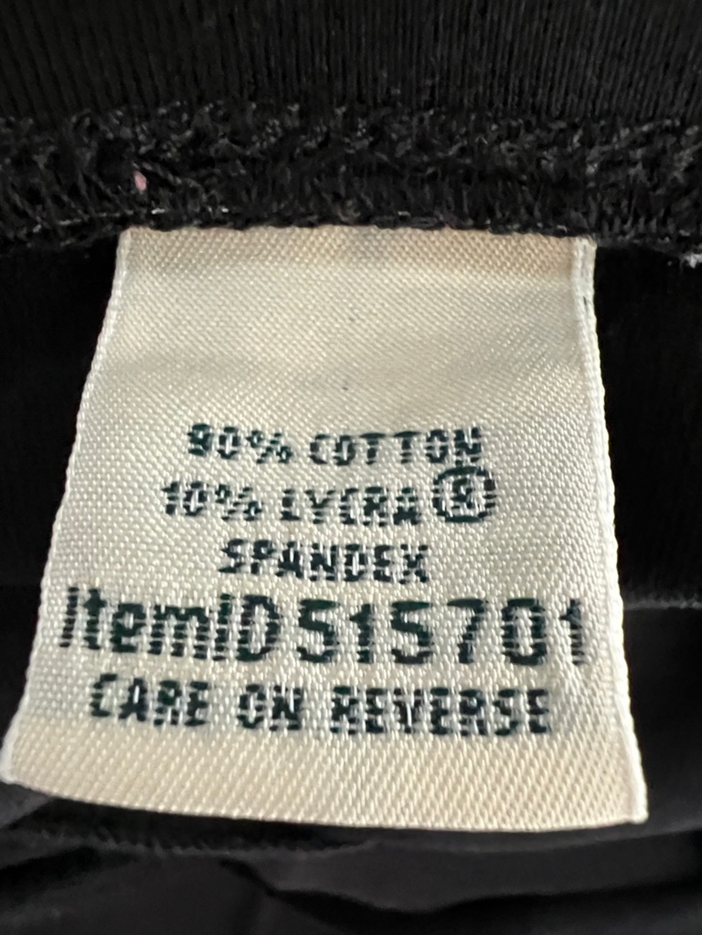 L.L. Bean | Black 90% Cotton 10% Spandex Leggings Activewear #515701 Size LP - Picture 9 of 13